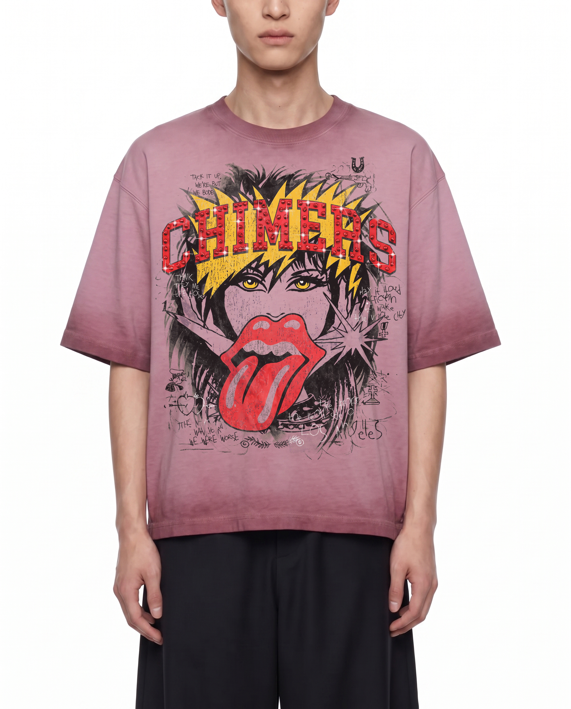 CHIMERA Reverse Dyed Boxy Streetwear Tee Shirt