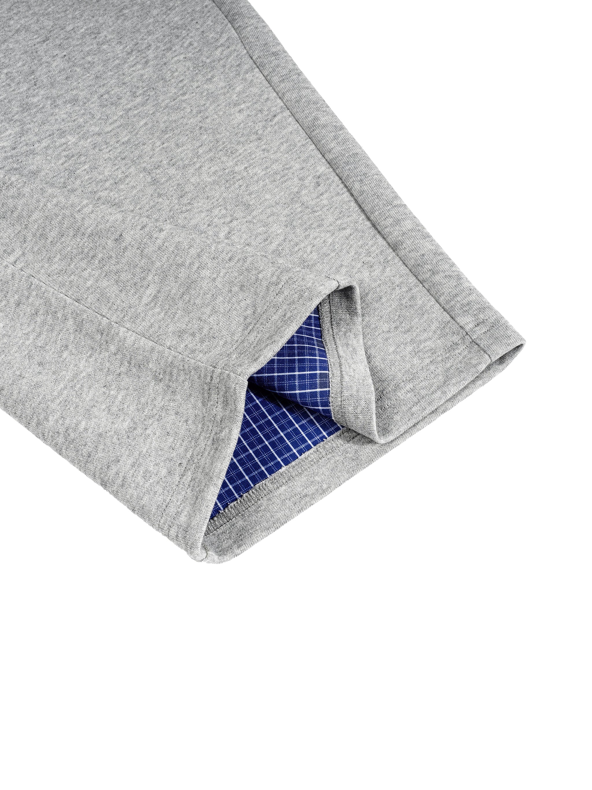 Plaid Waistband Barrel Oversized Y2K Flared Gray Sweatpants - Neniom