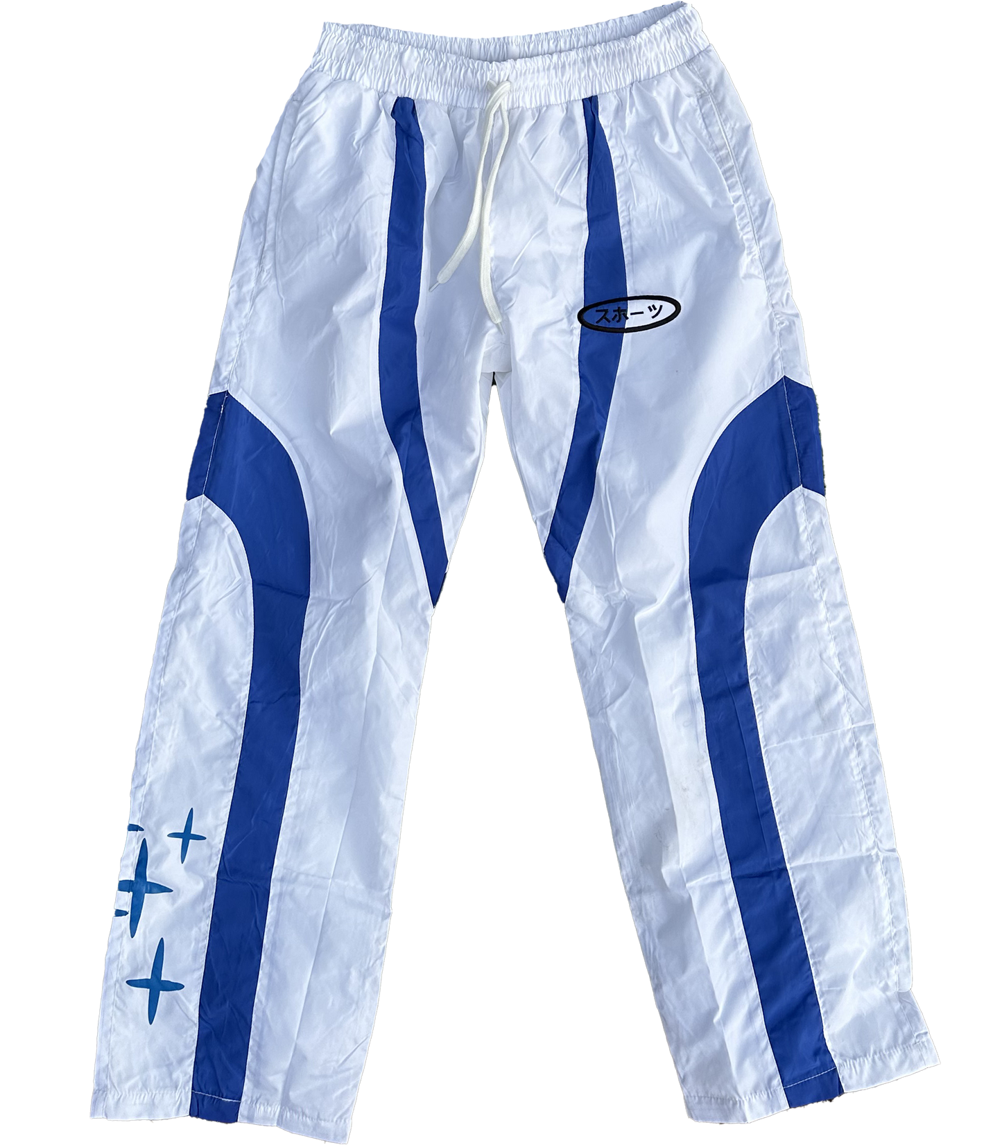 ★LIMITED★ JAPANESE NENIOM NYLON WHITE TRACKSUIT PANTS