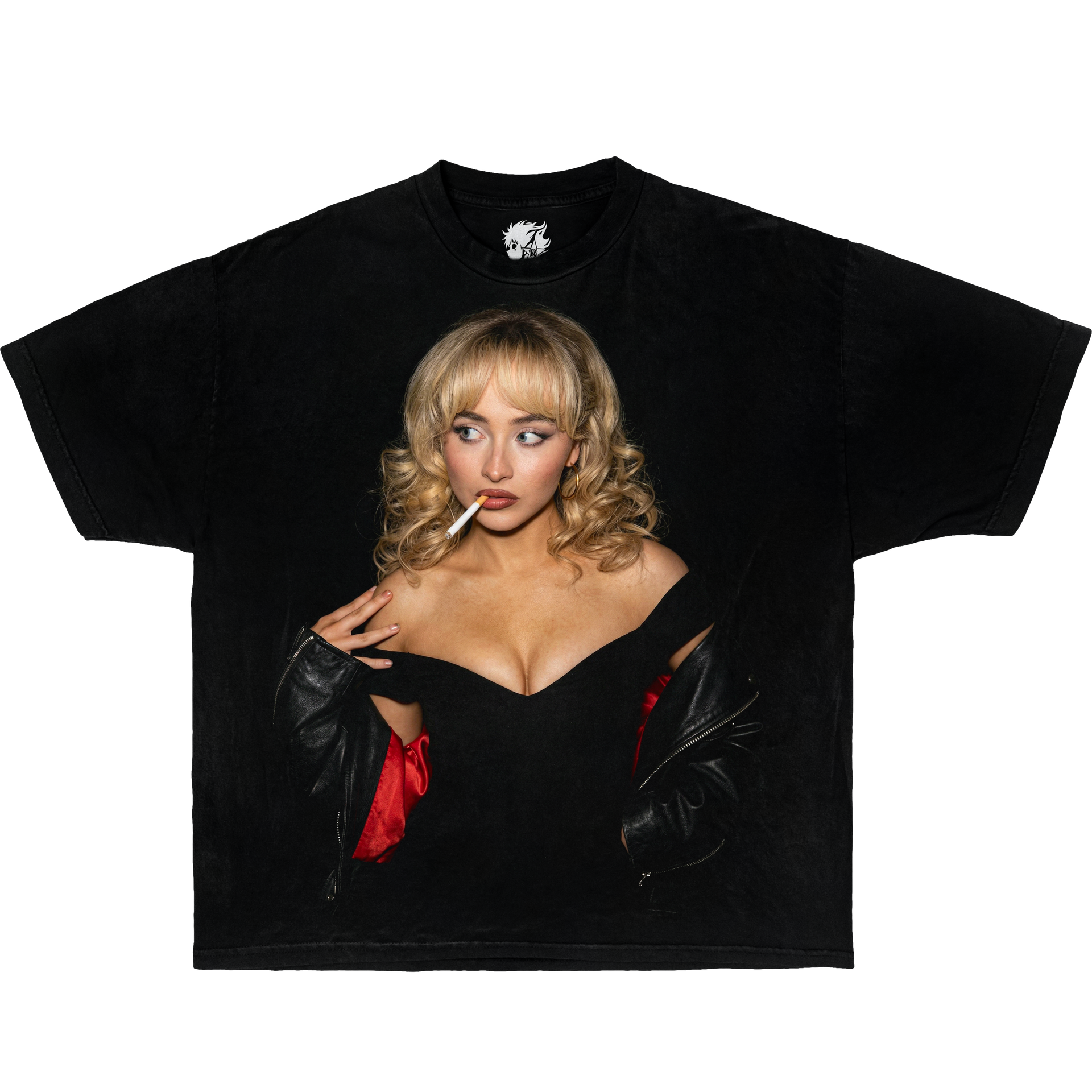 Sabrina Carpenter portrait graphic t shirt pop star fan tee