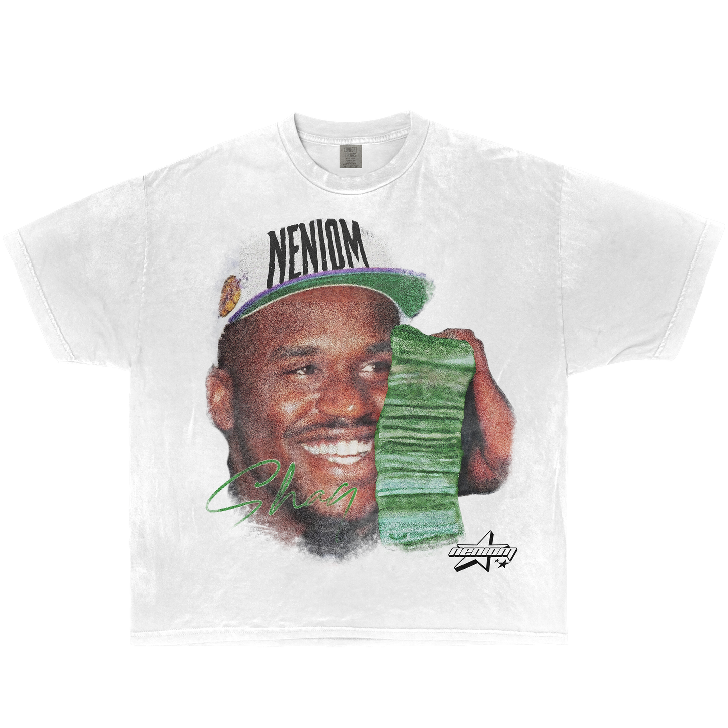 Shaq Money Talk Boxy T-shirt Streetwear Y2K