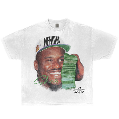 Shaq Money Talk Boxy T-shirt Streetwear Y2K