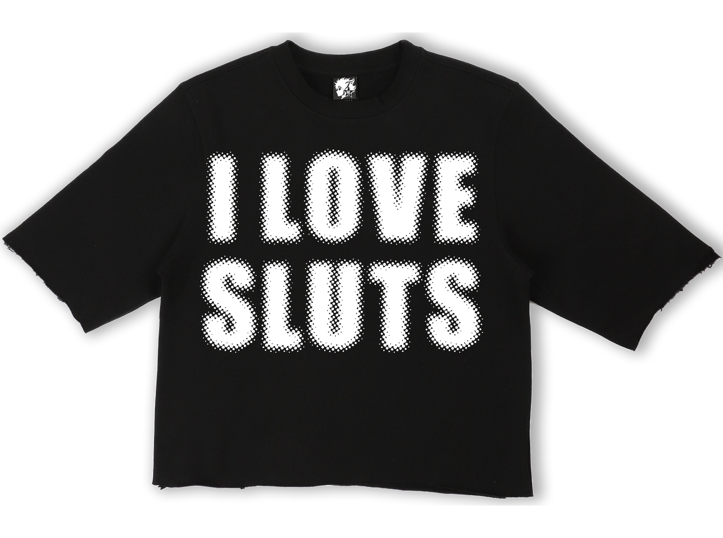 I Love Sluts Cropped Crewneck