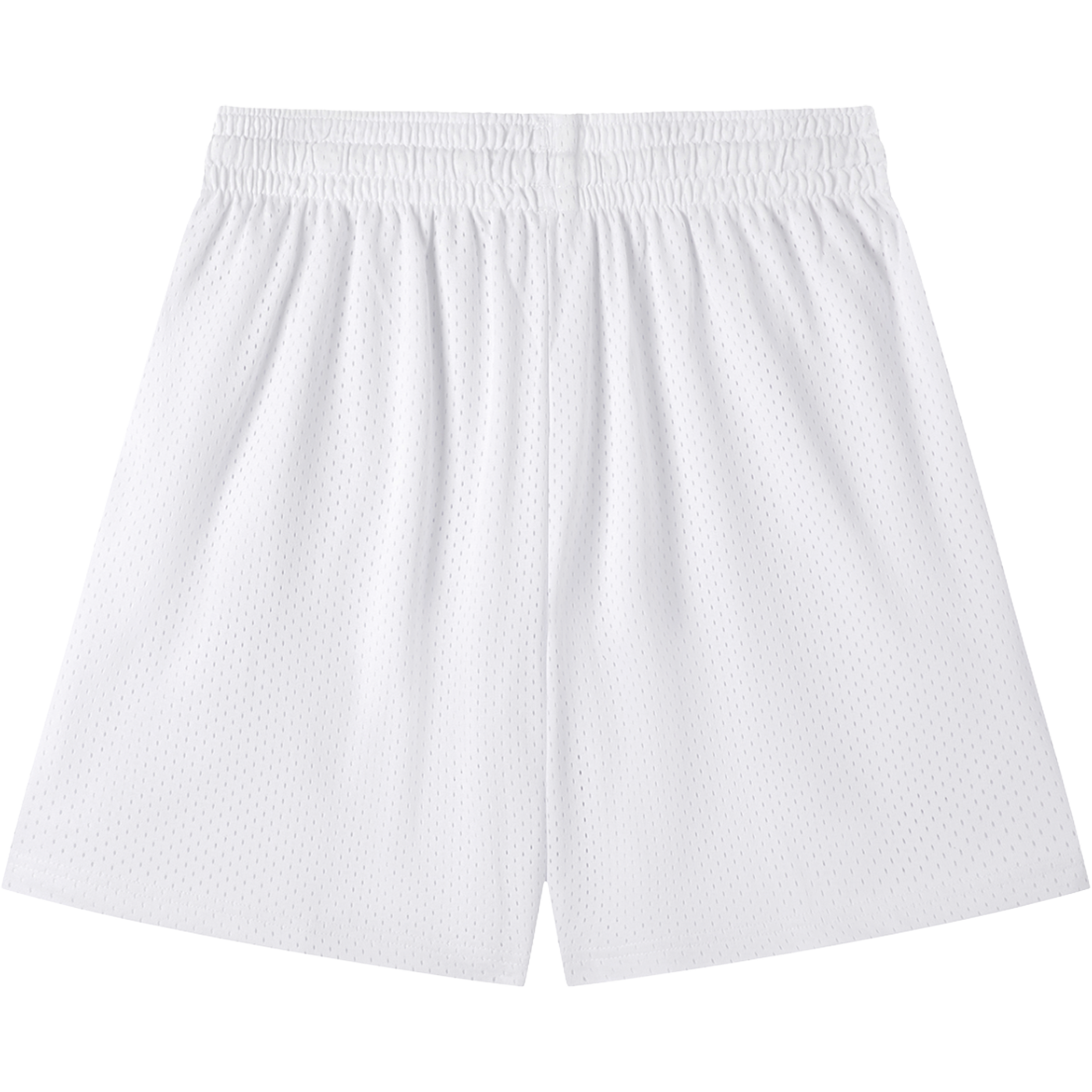 Everyday Mesh Drawstring Shorts – White