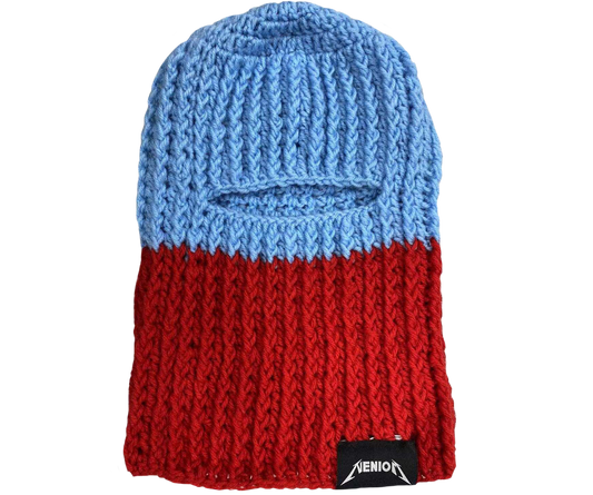 ★ Limited ★ Neniom Half & Half Ski Mask Blue/Red