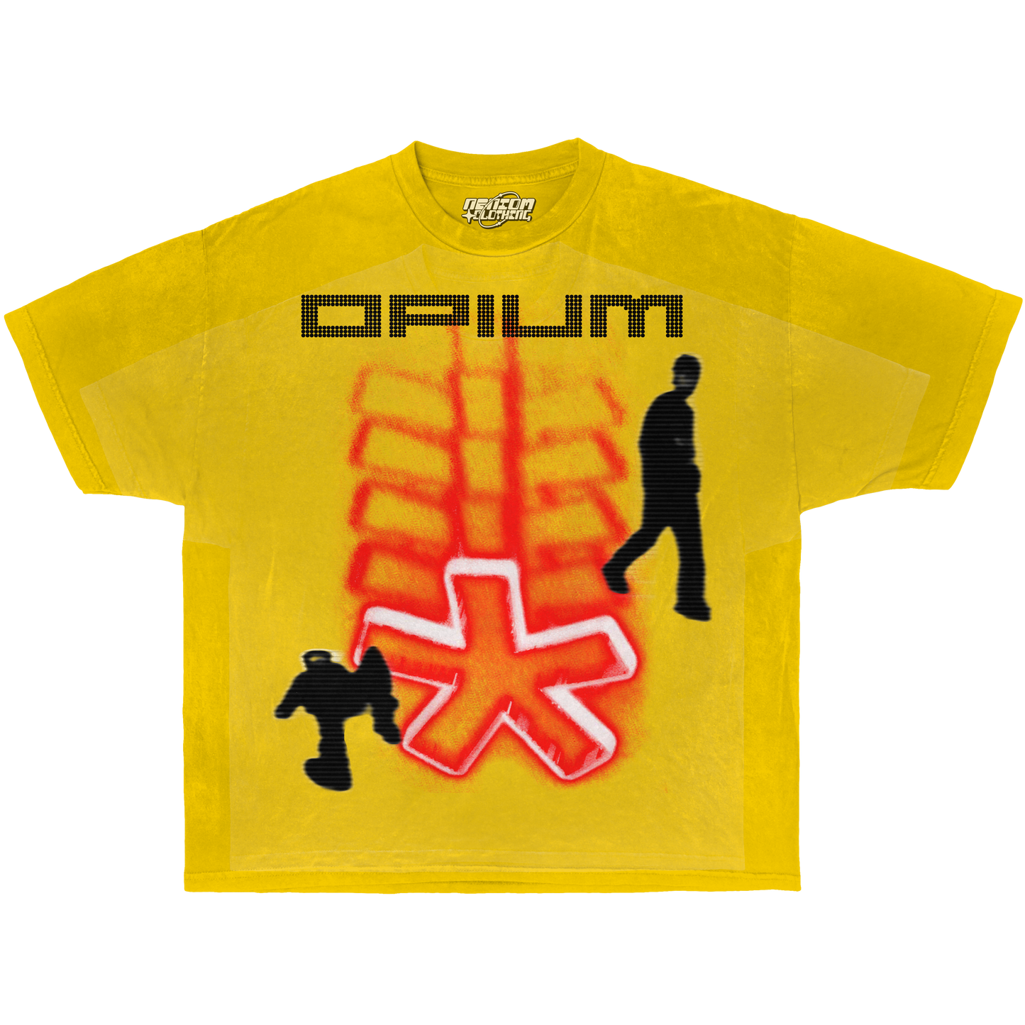 Neniom Opium Fade Garment-Dyed Tee Streetwear Y2K