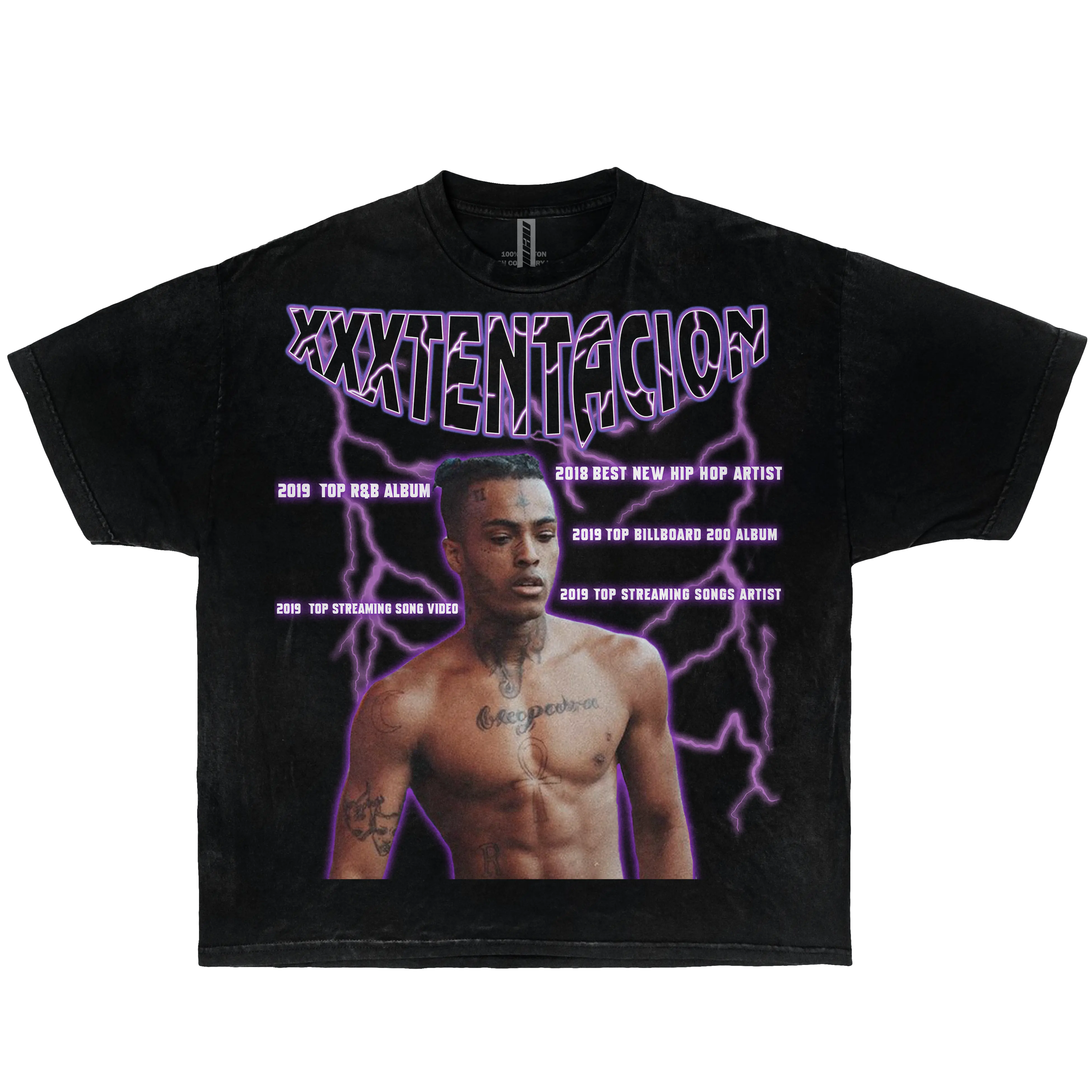 XXXTENTACION CAREER AWARDS BOXY VINTAGE SHIRT GRAPHIC TEE Streetwear Y2K Neniom
