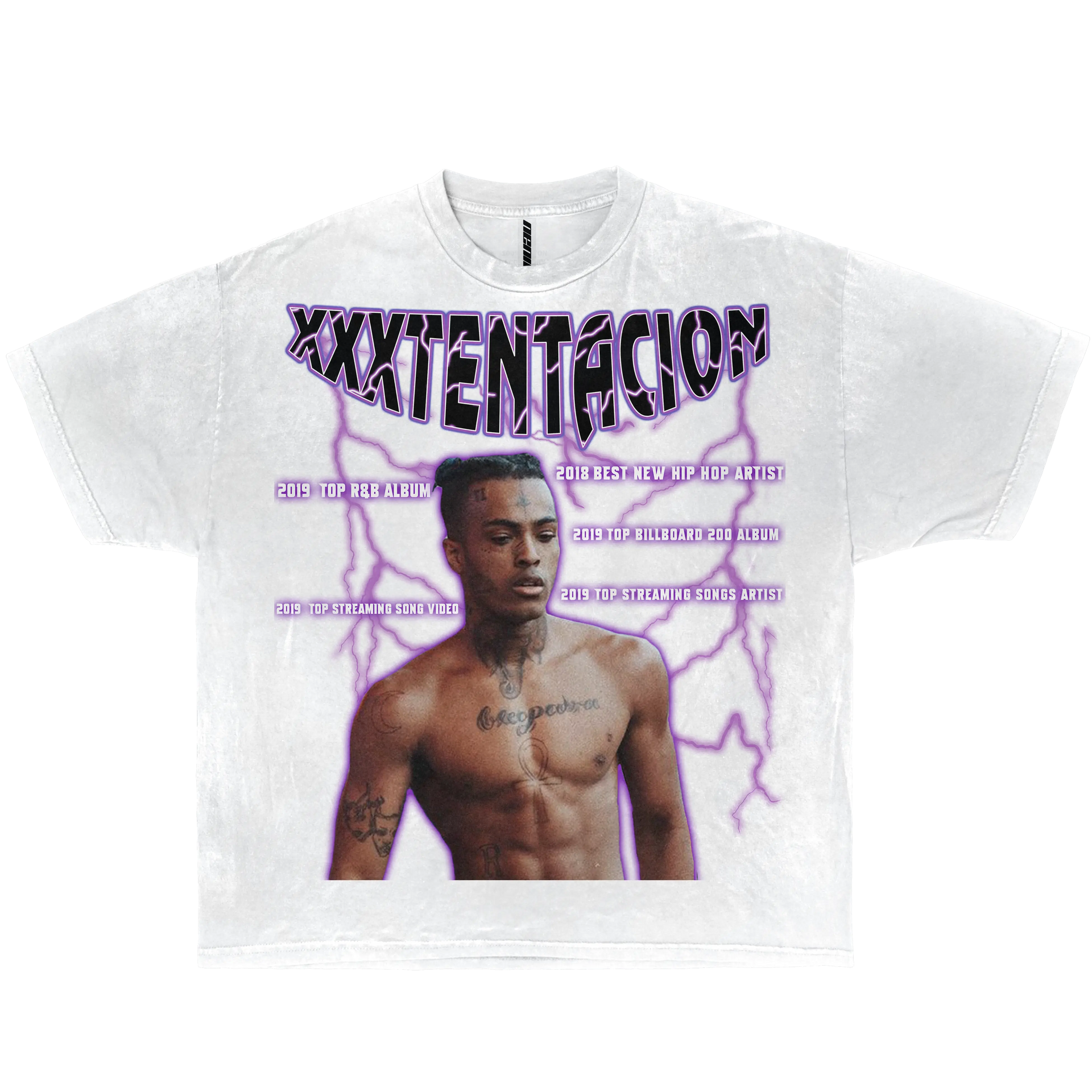 XXXTENTACION CAREER AWARDS BOXY VINTAGE SHIRT GRAPHIC TEE Streetwear Y2K Neniom